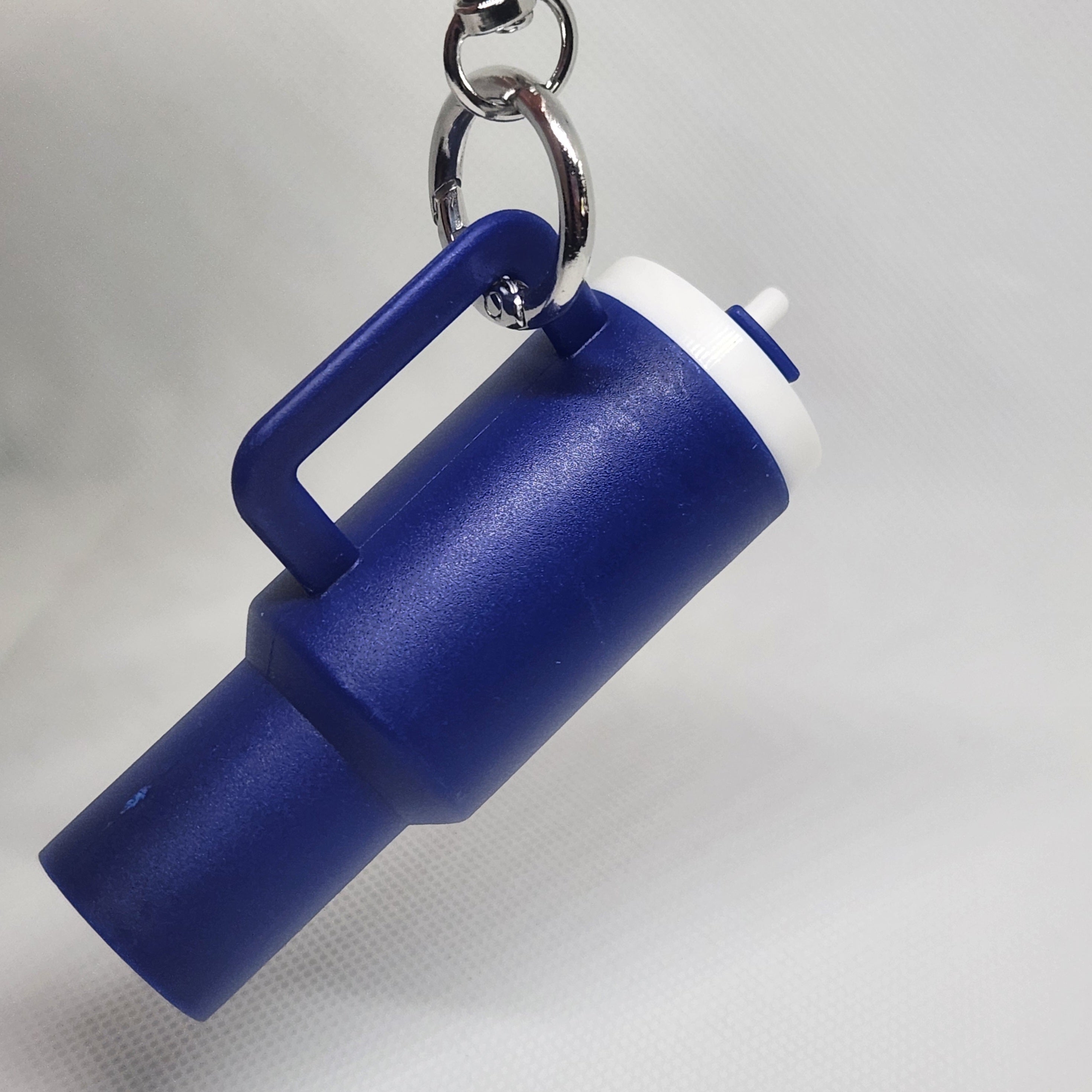 Mini water bottle Lip Balm holder keychain