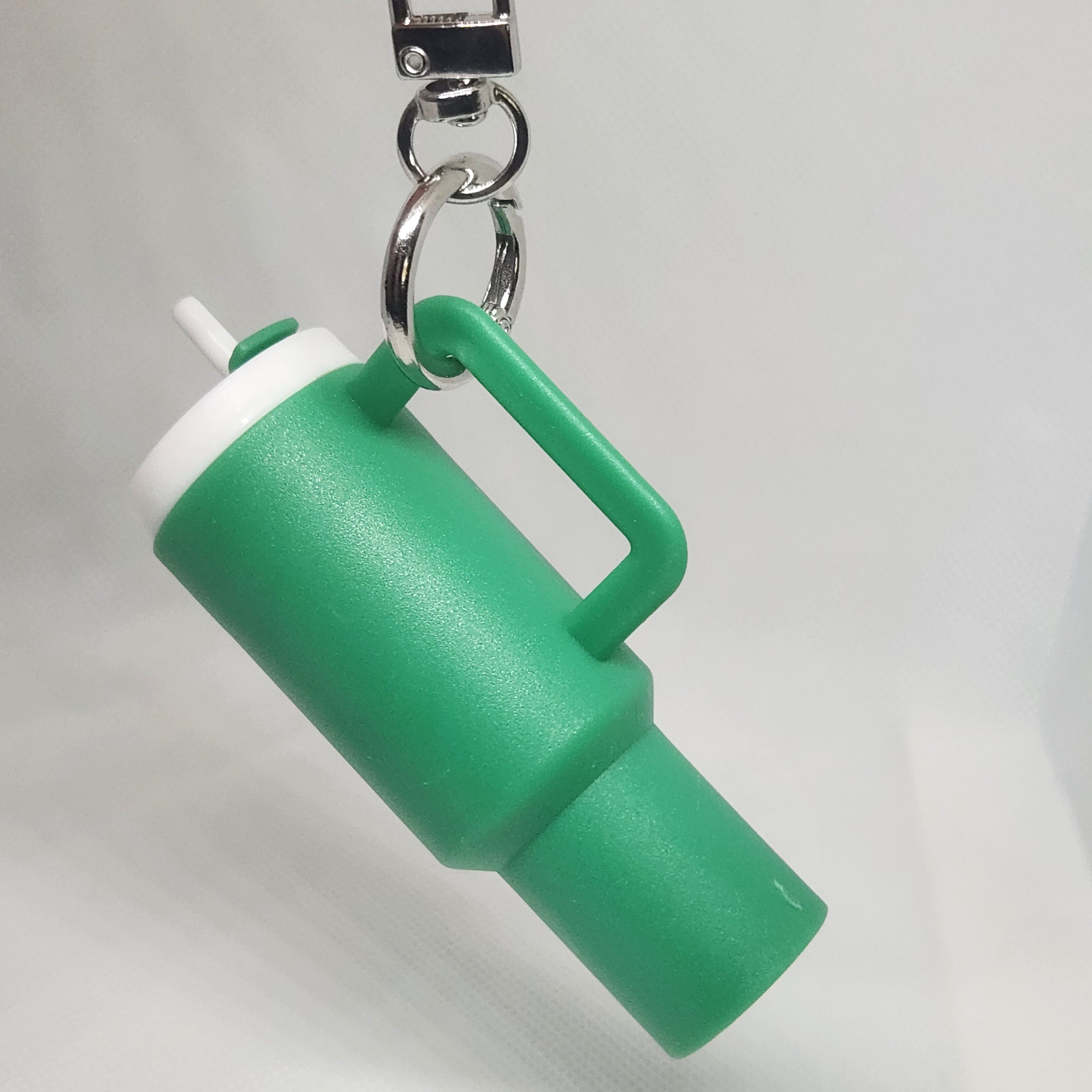 Mini water bottle Lip Balm holder keychain