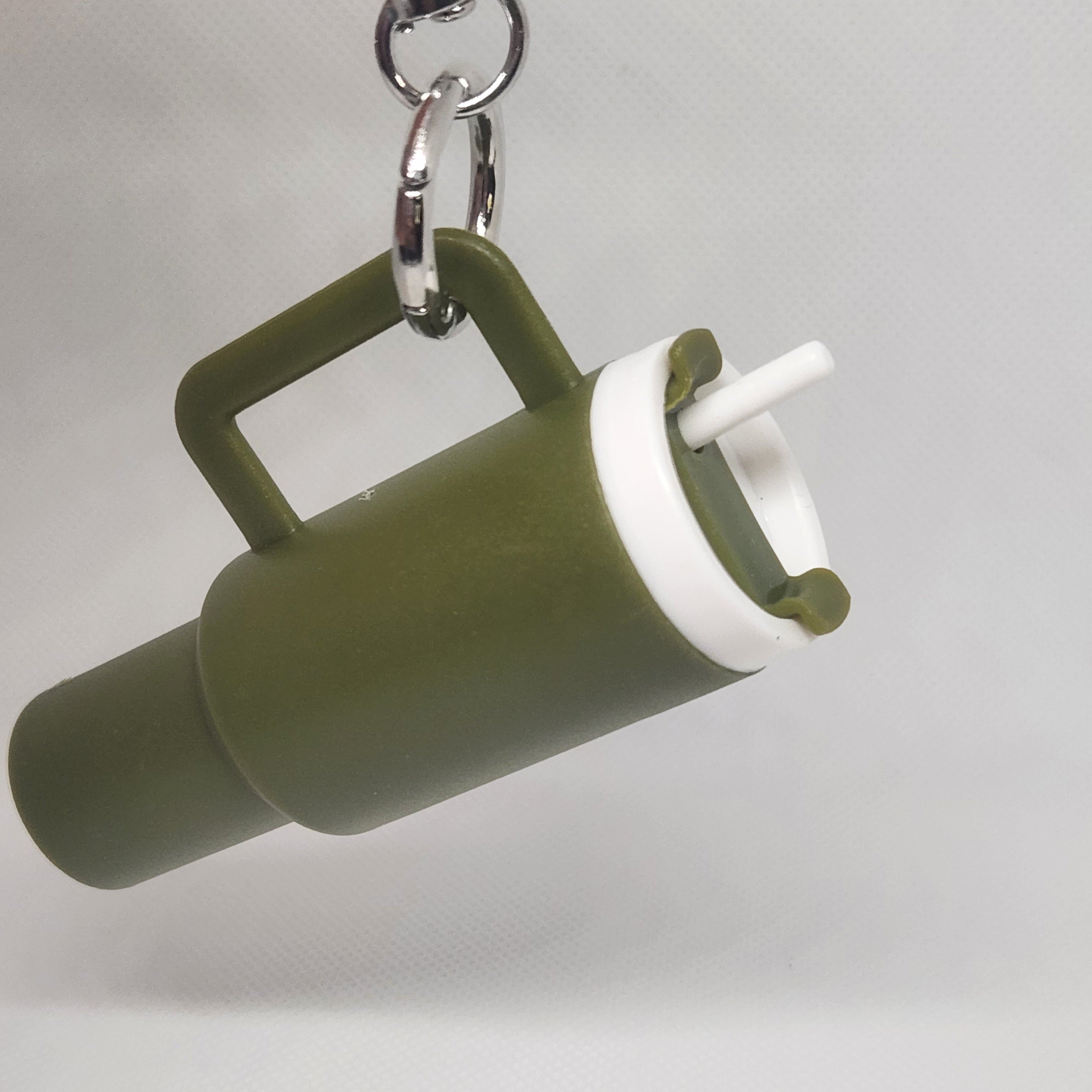 Mini water bottle Lip Balm holder keychain