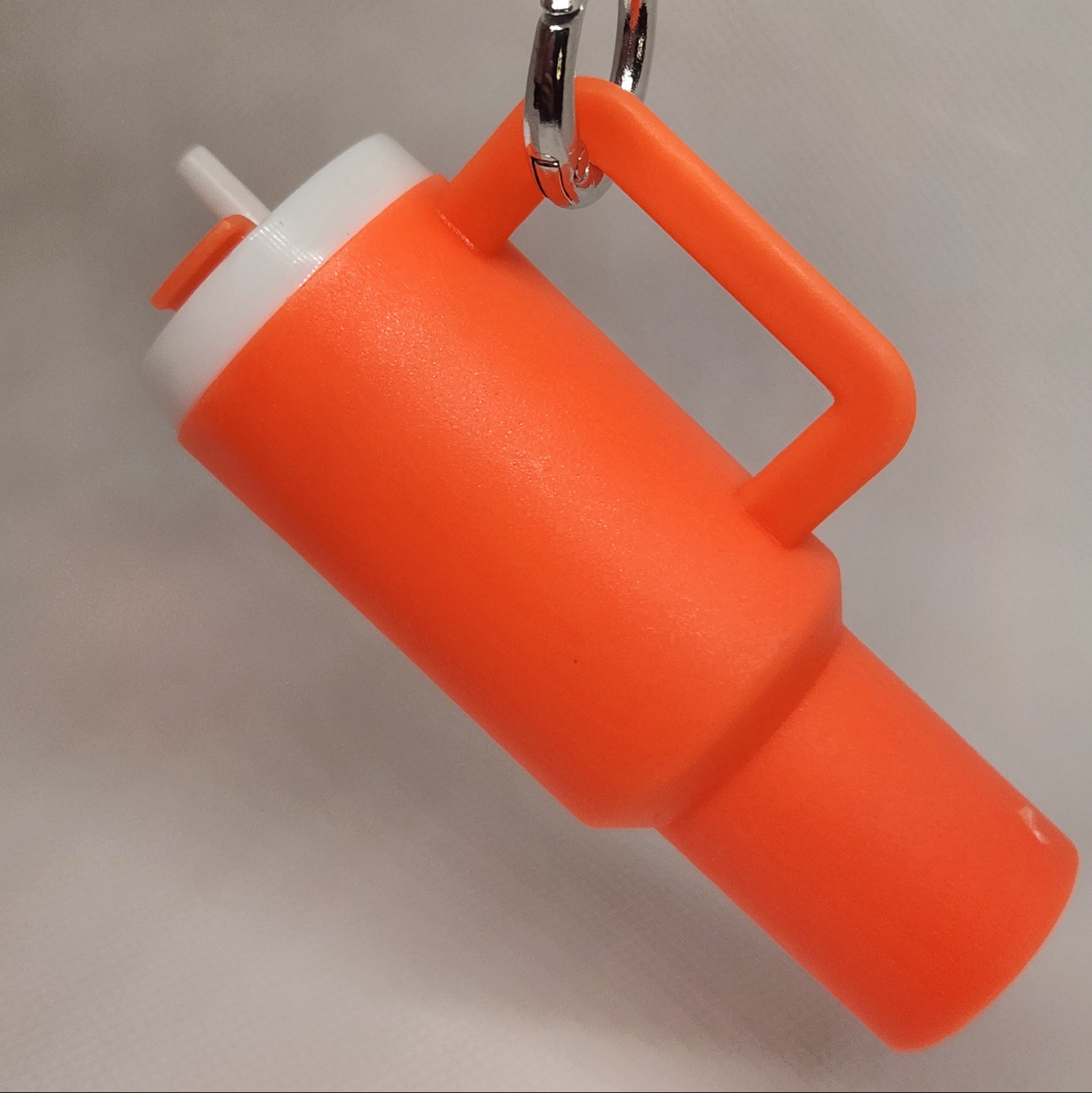 Mini water bottle Lip Balm holder keychain