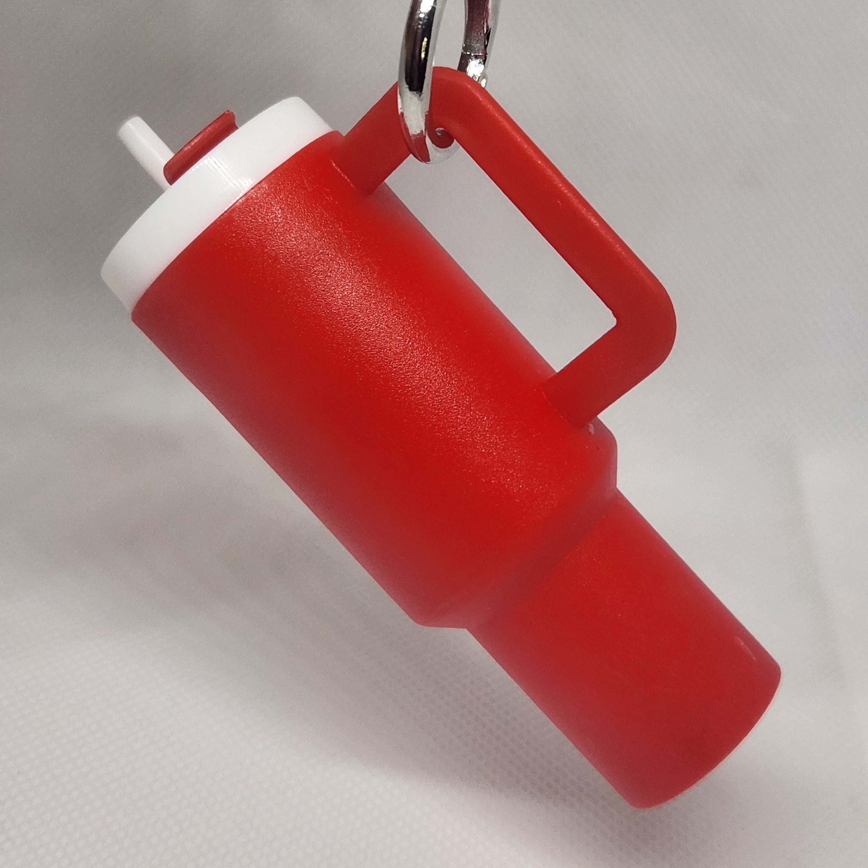 Mini water bottle Lip Balm holder keychain
