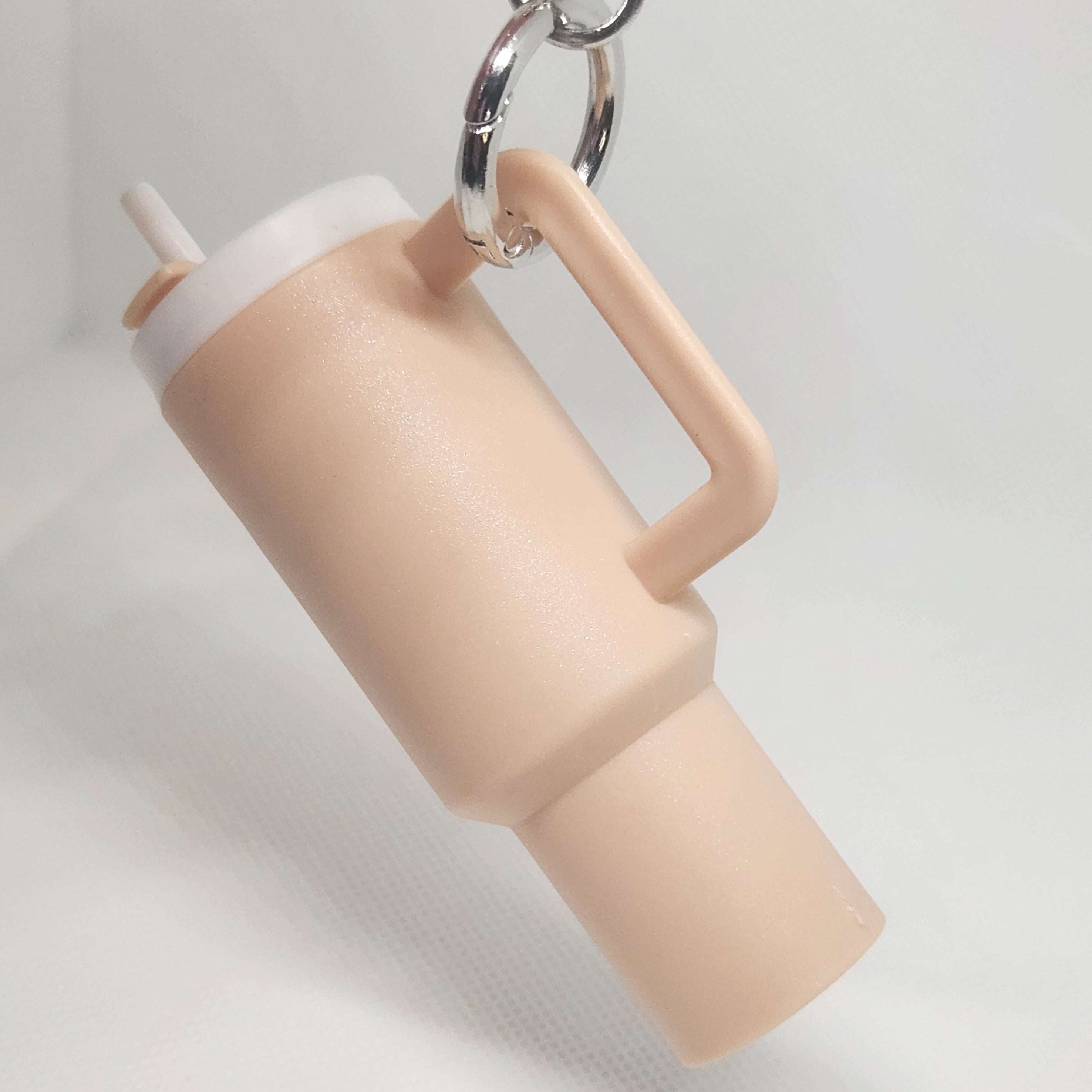 Mini water bottle Lip Balm holder keychain