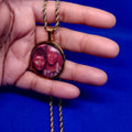 Stainless Steel Circle Photo Necklace