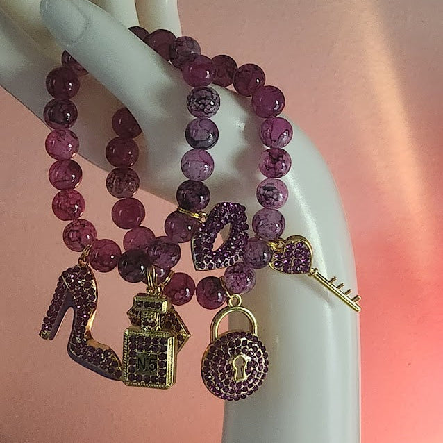 Two Piece Purple Bracelet Sets