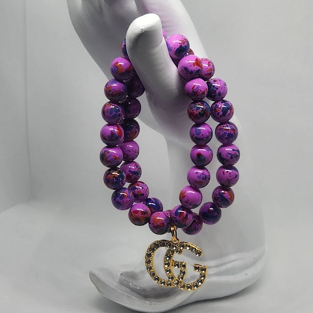 Two Piece Purple Bracelet Sets