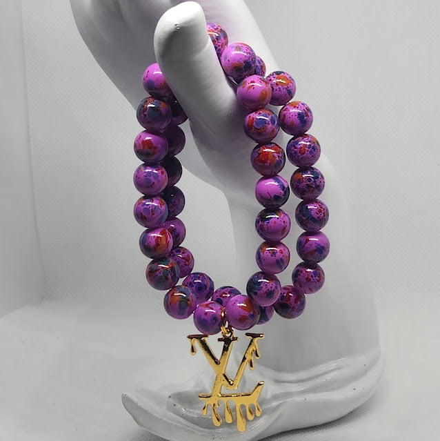 Two Piece Purple Bracelet Sets