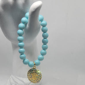 1 Piece Blue Charm Bracelet