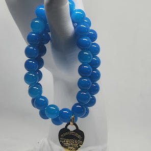 2 Piece Blue Charm Bracelet Set
