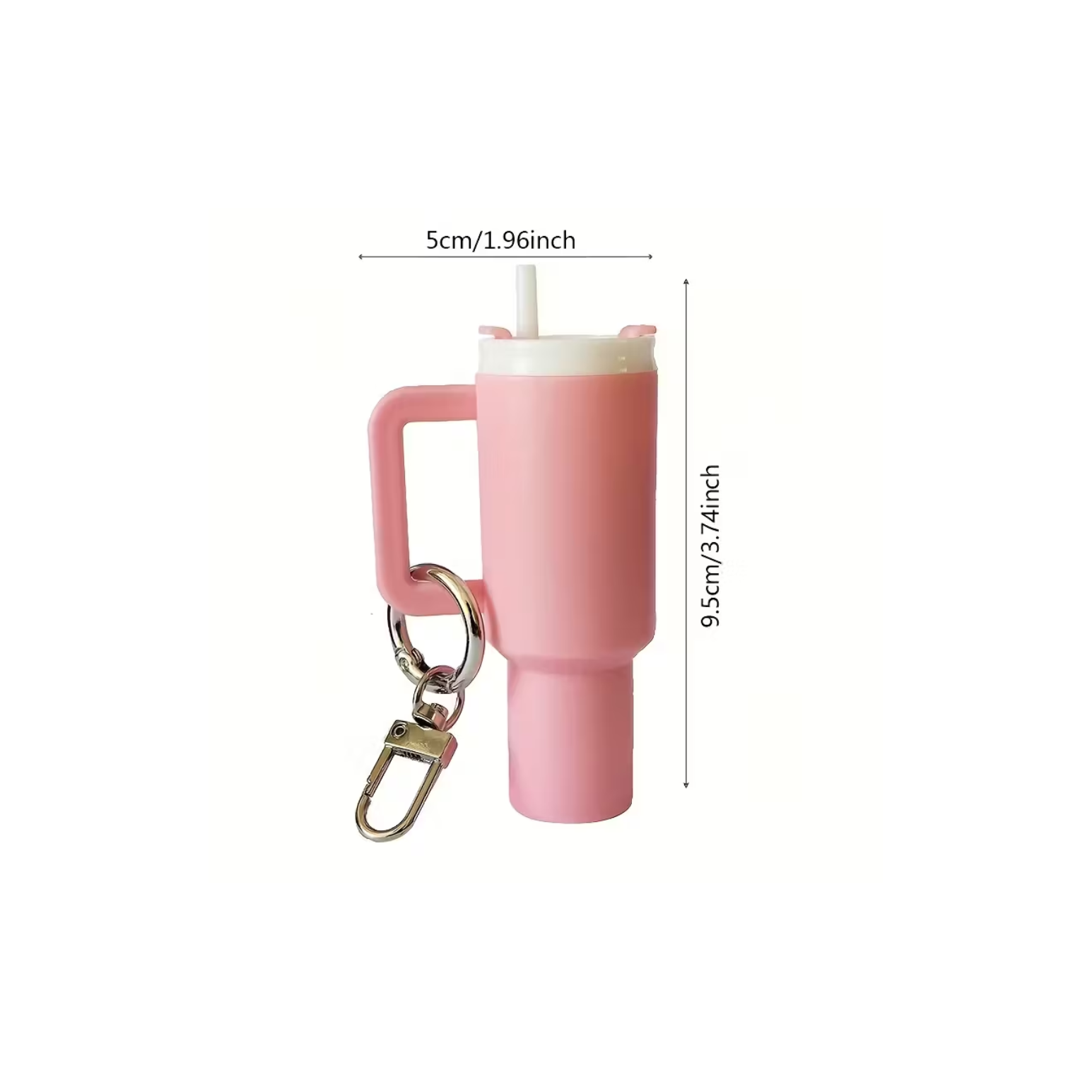 Mini water bottle Lip Balm holder keychain