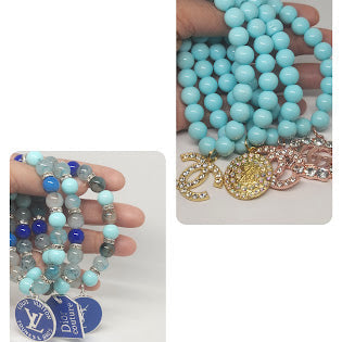 1 Piece Blue Charm Bracelet