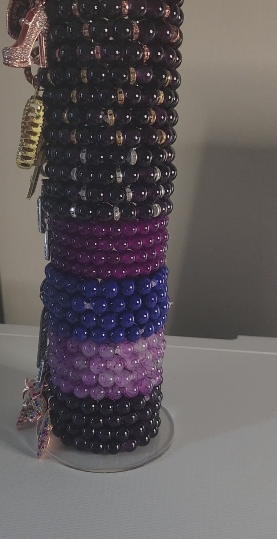 Four Piece Purple Bracelet Set